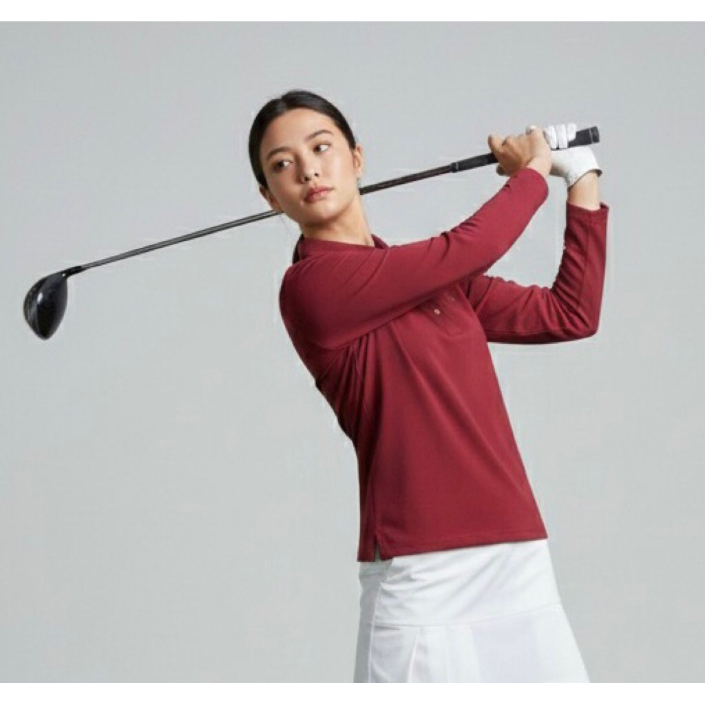 Baju Golf Wanita Red MACAW GOLF Long Sleeve  Second Preloved