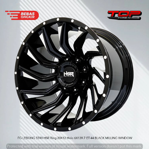 Velg Flow Forming R20 Untuk Pajero Fortuner Lebar 12 Inch | Pelek HSR FG LEBONG Ring 20