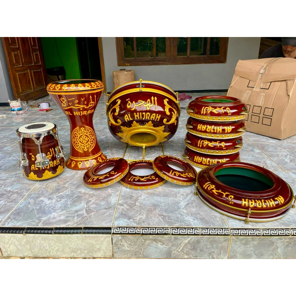 satu set hadroh gandrung nabi/ satu paket hadroh gandrung nabi/ satu set rebana gandrung nabi/ satu 