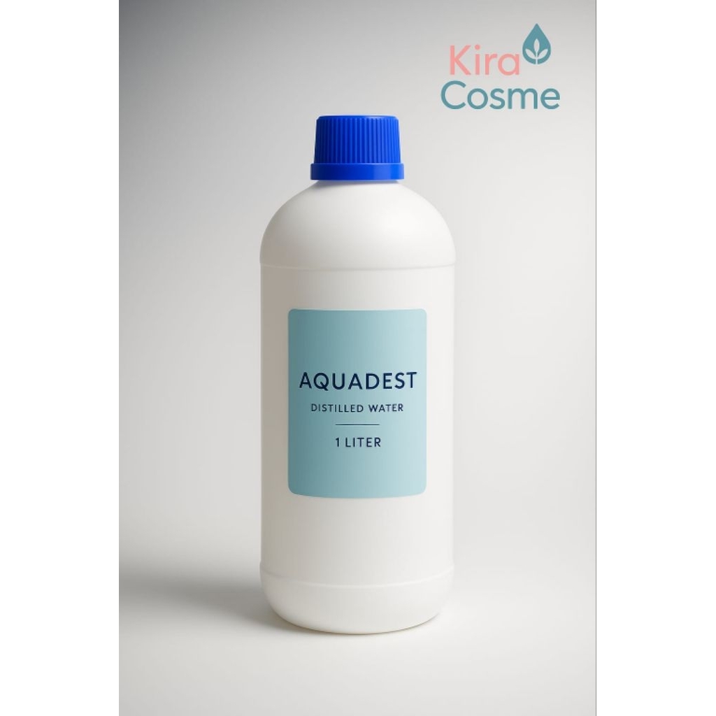 Air Suling Aquadest  H2O Destilled Water 1 Liter
