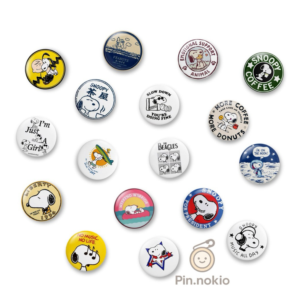 Pin.nokio Button Pin Snoopy | Pin Aesthetic Cute Y2K | Bros Snoopy Lucu Deco Vintage | Hiasan Pin Ta