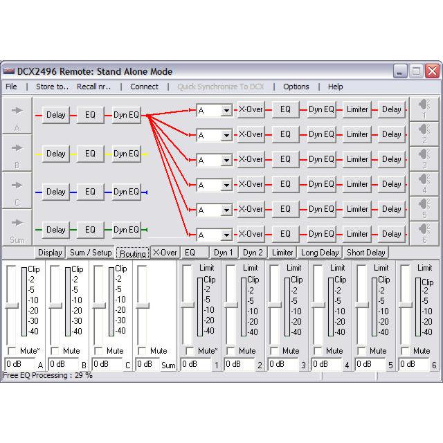 (BEHRINGER) SOFTWARE DLMS BEHRINGER DCX 2496