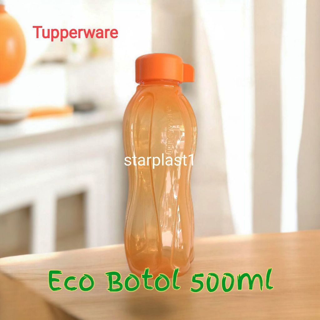 Eco Botol Tupperware 500 ml | Tutup Ulir | orange