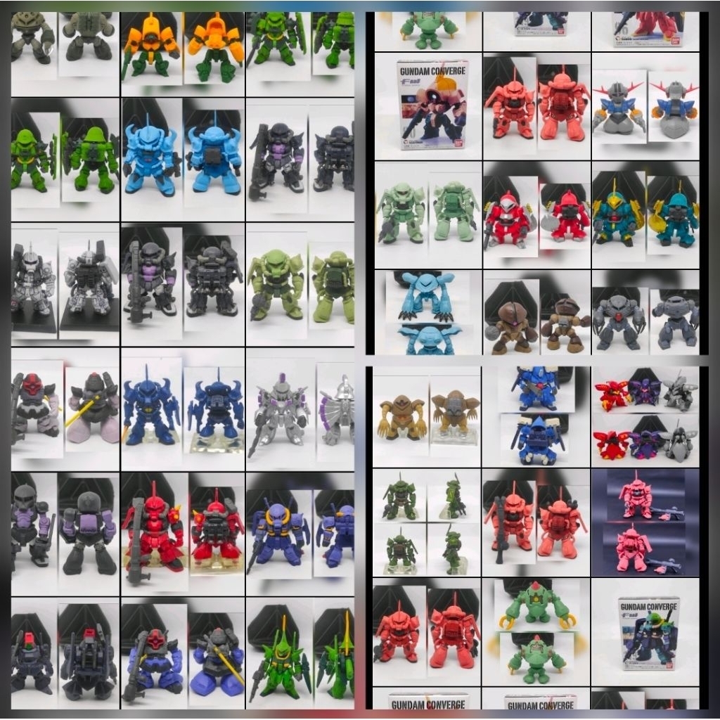 [ori] FW gundam converge ms zeon zaku II char sinanju zeong qubeley gouf dom dll reguler or limited