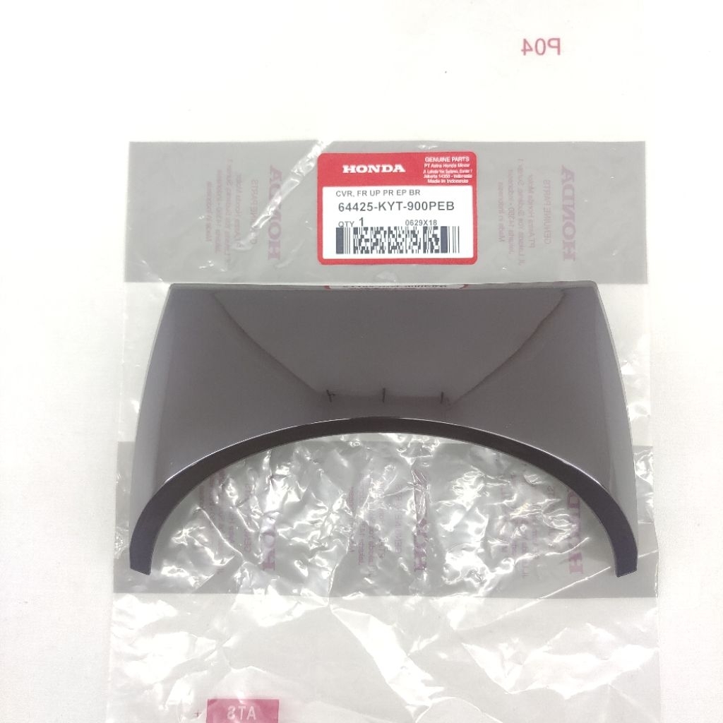 Front Upper Cover Tutup Panel kecil Atas Lampu Depan Honda Scoopy Karbu Coklat Brown Original 900PEB