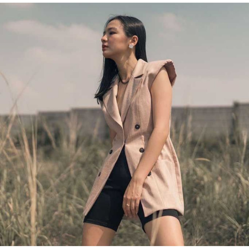 vest blazer coma label