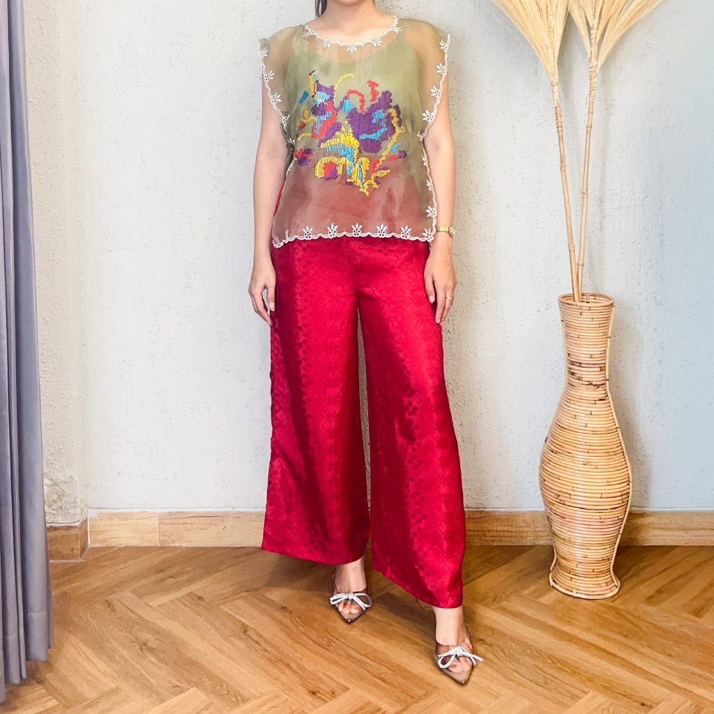 Lausboutique-Outer Alicia-Motif Lagosi-Outer Organza Bordir Ethnic