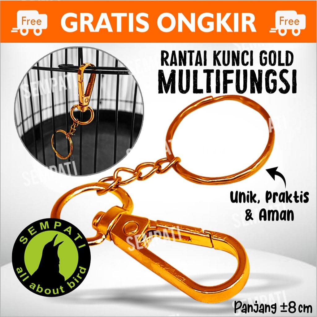 SEMPATI Kunci Pintu Sangkar Kandang Burung Besi Pengait Pintu Sangkar Kandang Burung Anjing Kucing K