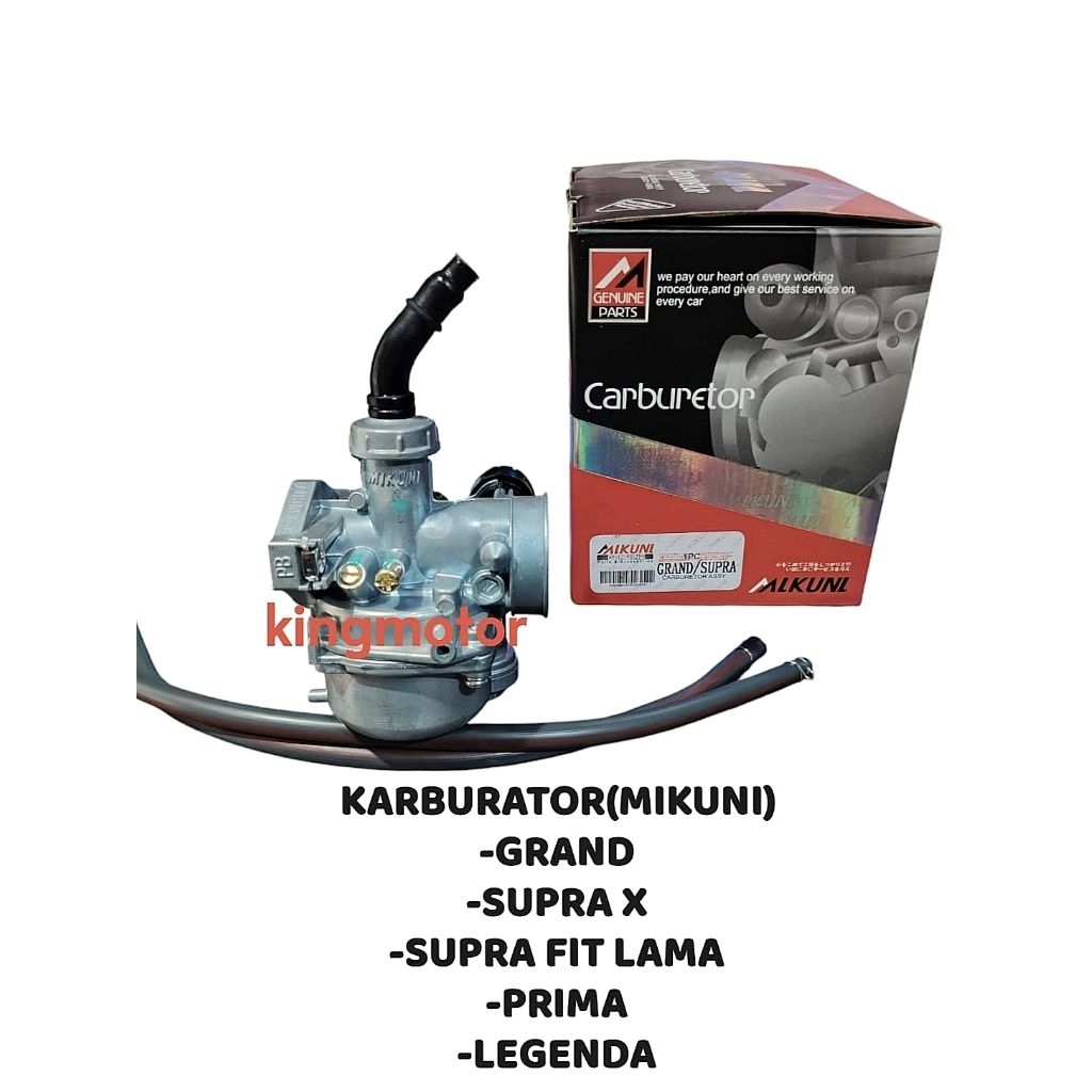KARBURATOR KARBU MIKUNI GRAND SUPRA X SUPRA FIT LAMA PRIMA LEGENDA ORI MIKUNI
