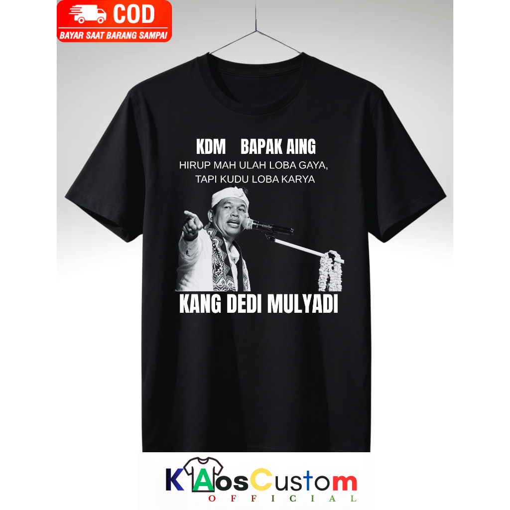 Kaos Kang Dedi Mulyadi BAPAK AING Original - Baju KDM Distro Pria Keren Bahan Katun Combed 30s Premi