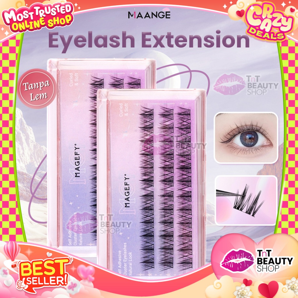 MAANGE Bulu Mata Palsu Non-Glue Natural Eyelash Extension 70017 | TnT Beauty Shop