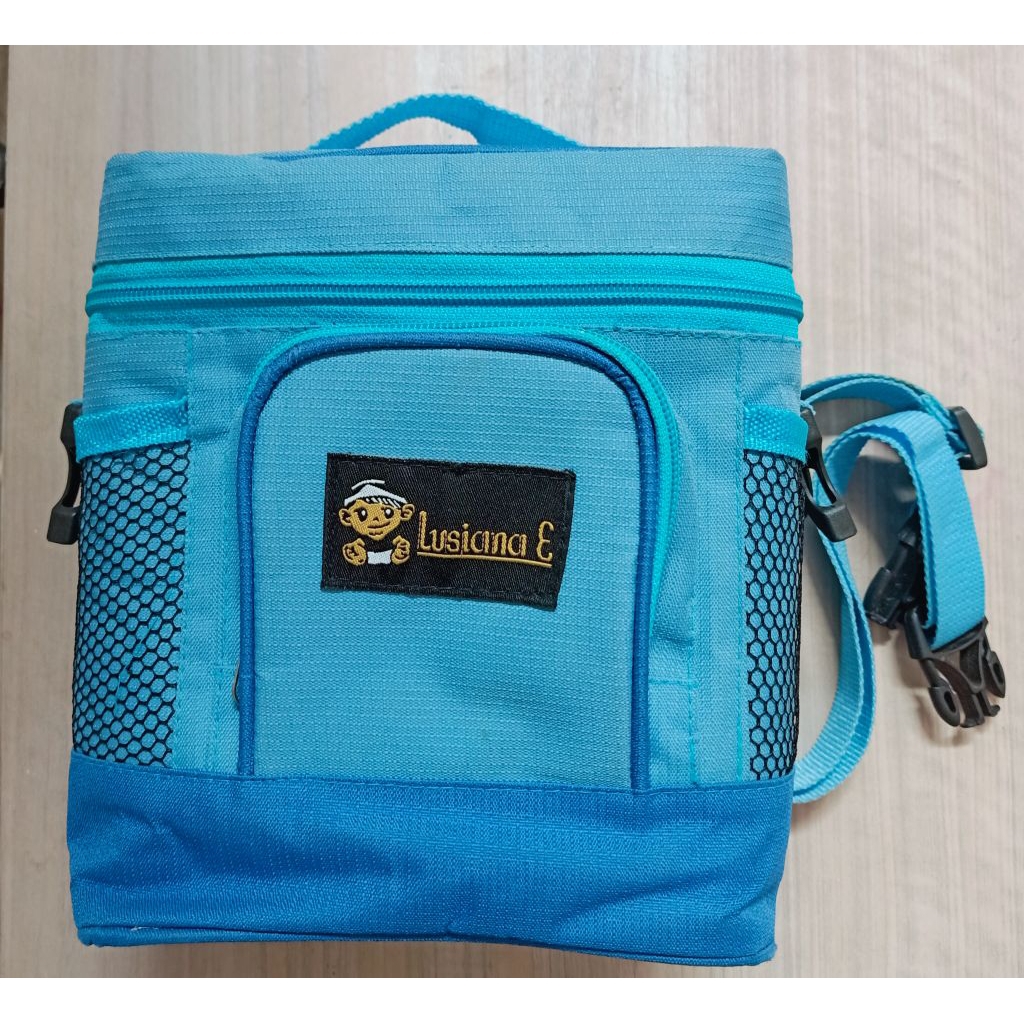 Lusiana E Cooler Bag Tas Pendingin Penyimpanan Botol ASI Susu dengan Alumunium Foil Perlengkapan Bay