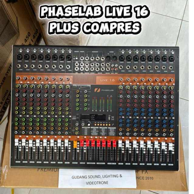 Mixer 16 Channel PHASELAB LIVE 16 Phase Lab Live 16 Compres ORIGINAL