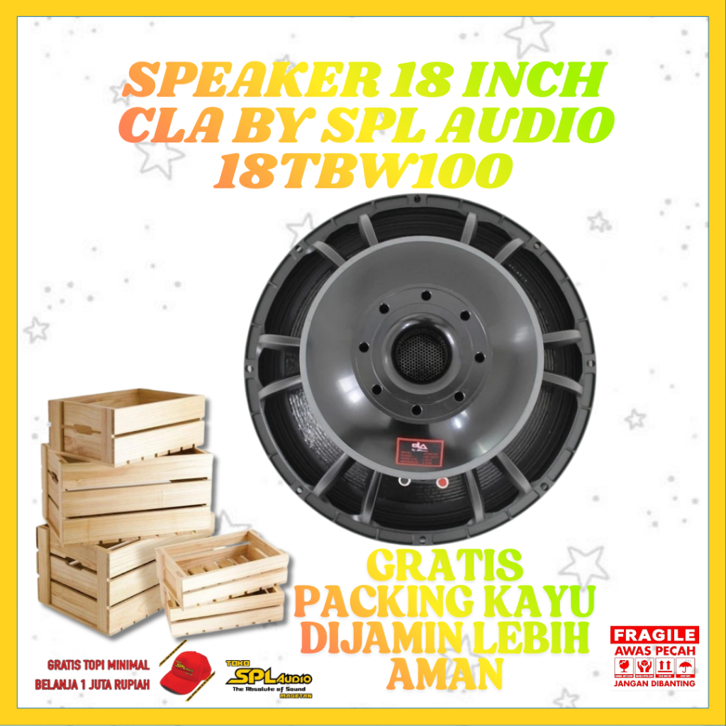 CLA By SPL Audio Speaker 18 Inch 18TBW100 PER 4 PCS