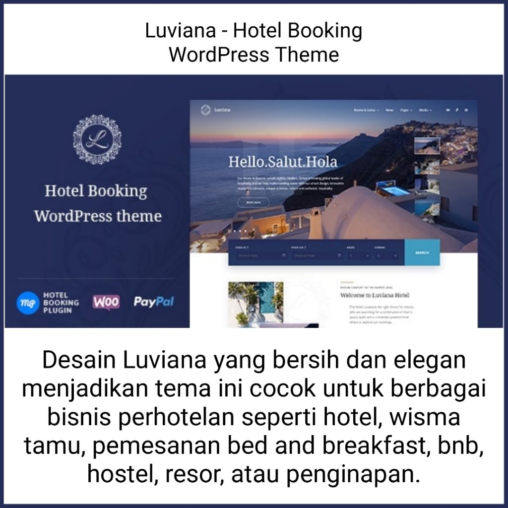 Luviana - Hotel Booking WordPress Theme