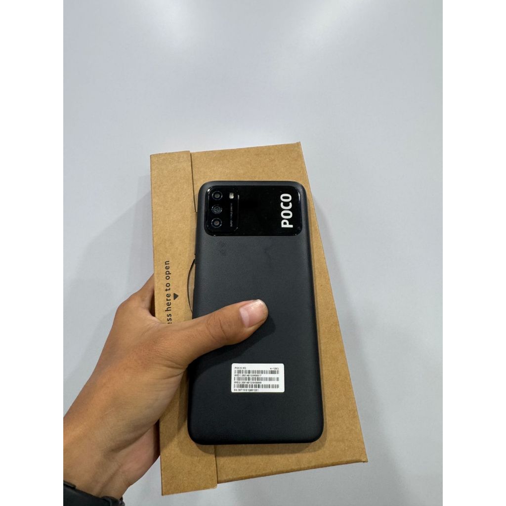 HP Handphone Poco M3 4/128GB Second