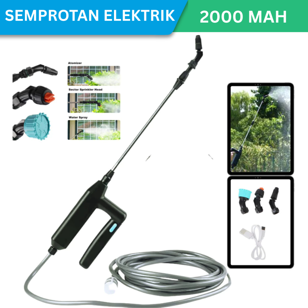Semprot Tanaman Elektrik  Portabel Mini 2000Mah penyemprot Pupuk Cair Pestisida Tanpa Tangki