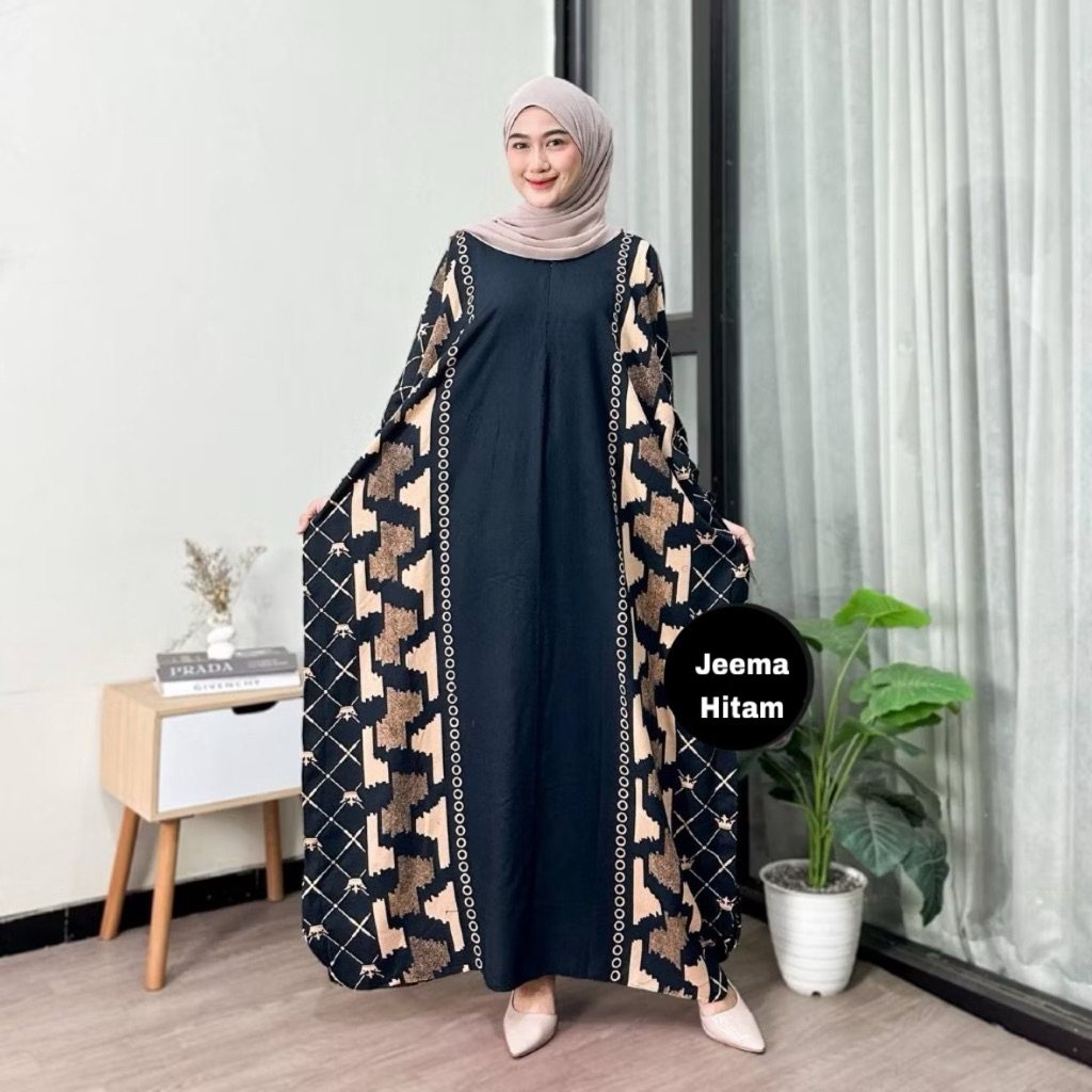 KAFTAN JEEMA RAYON PREMIUM BUSUI KAFTAN HOMDRESS
