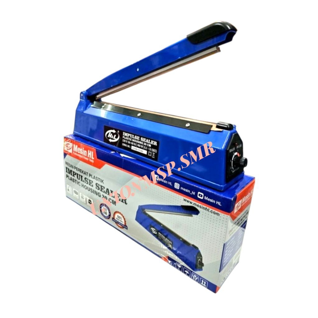 Mesin Press Plastik Impulse Sealer 30 CM Plastic Housing H&L PFS-300 Hand Sealer