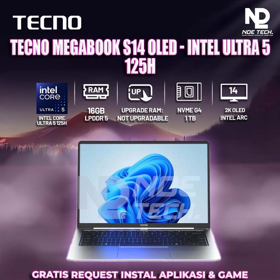 TECNO MEGABOOK S14 OLED - INTEL ULTRA 5 125H