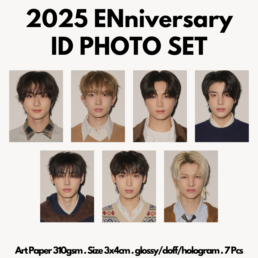 [KUKIRA] ID Photo 3x4 Jungwon Heeseung Jay Jake Sunghoon Sunoo Ni-ki Engene 2025 ENniversary