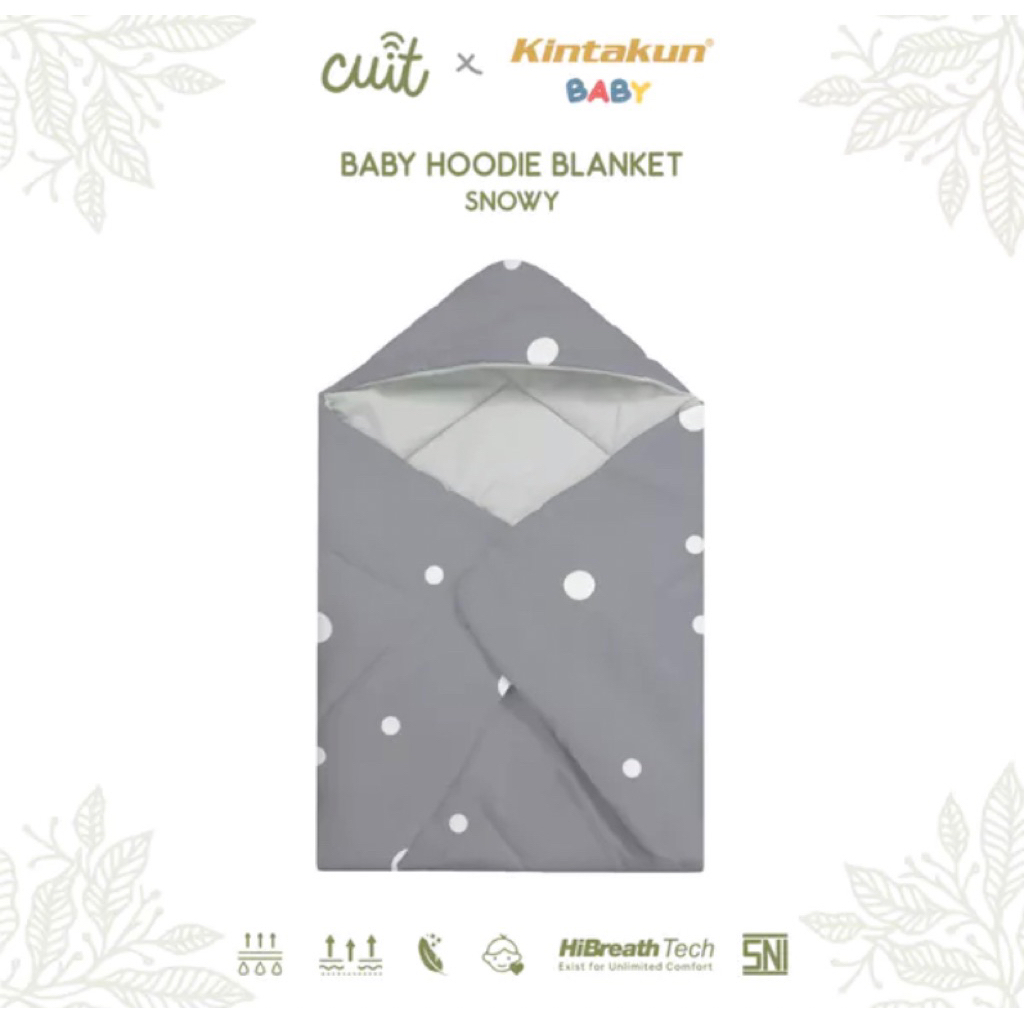cuit x kintakun baby selimut bayi newborn bayi lembut hoodie blanket
