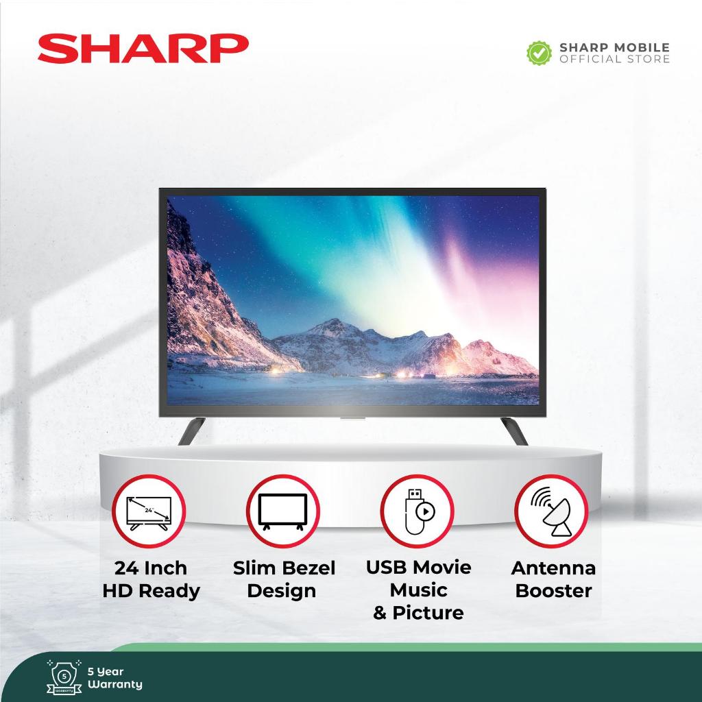 SHARP Televisi LED Digital TV 24 Inci 2T-C24HD1500i HD