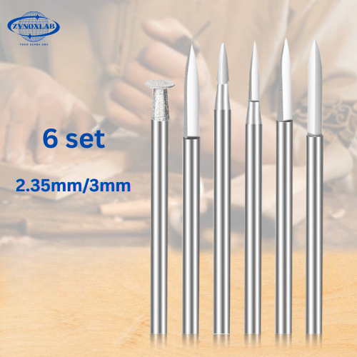 6PCS Mata Bor Kikir Ukir Kayu/Mata Bor Kayu Kecil 2,35MM 3MM