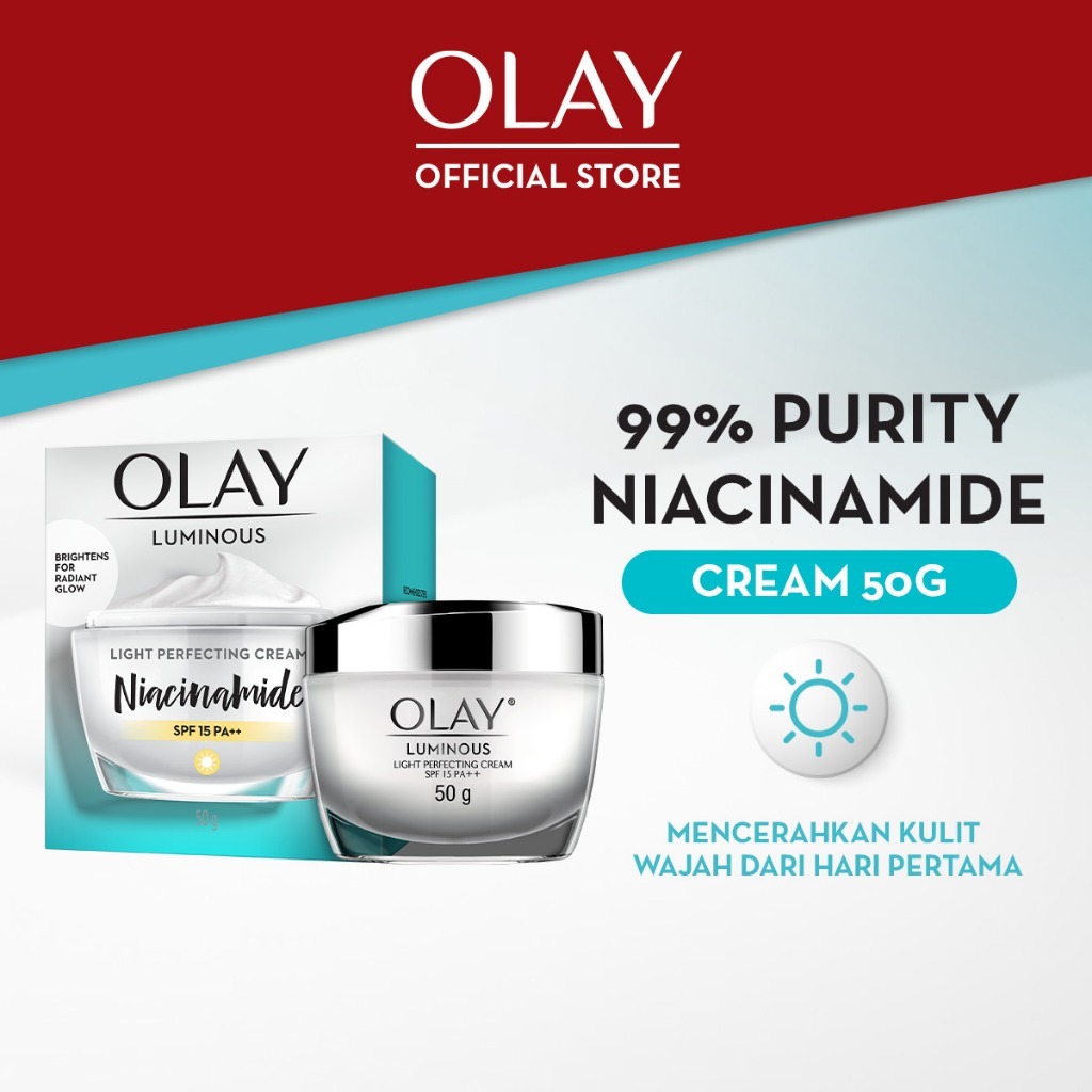 Olay Luminous Light Perfecting Cream SPF 15 Niacinamide Skincare Brightening 50g