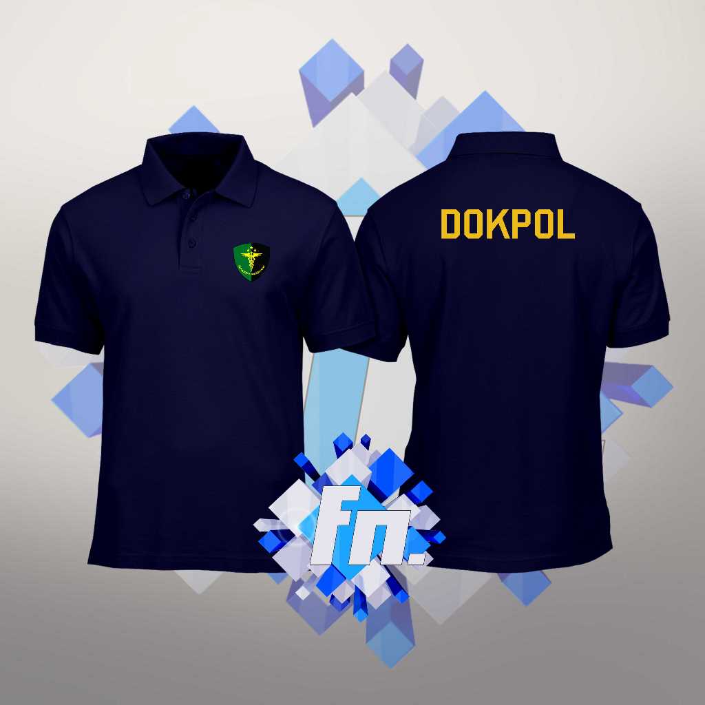 BAJU POLO SHIRT KAOS KERAH LENGAN PENDEK UNISEX DOKPOL FORENSIK DOKKES PRIA WANITA ADEM NYAMAN