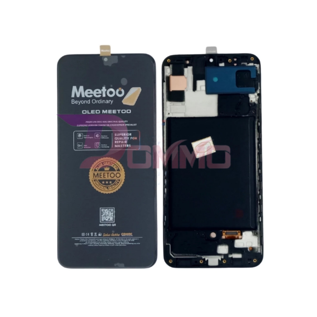 LCD SAMSUNG A30S / A307 OLED MEETOO FULLSET TOUCHSCREEN + FINGERPRINT + FRAME