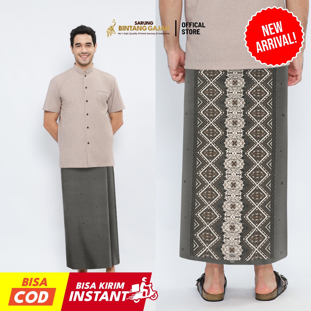 Sarung Bintang Gajah Onta Legenda XS 8439 MAHAKA Motif Ornamen Simple Modern