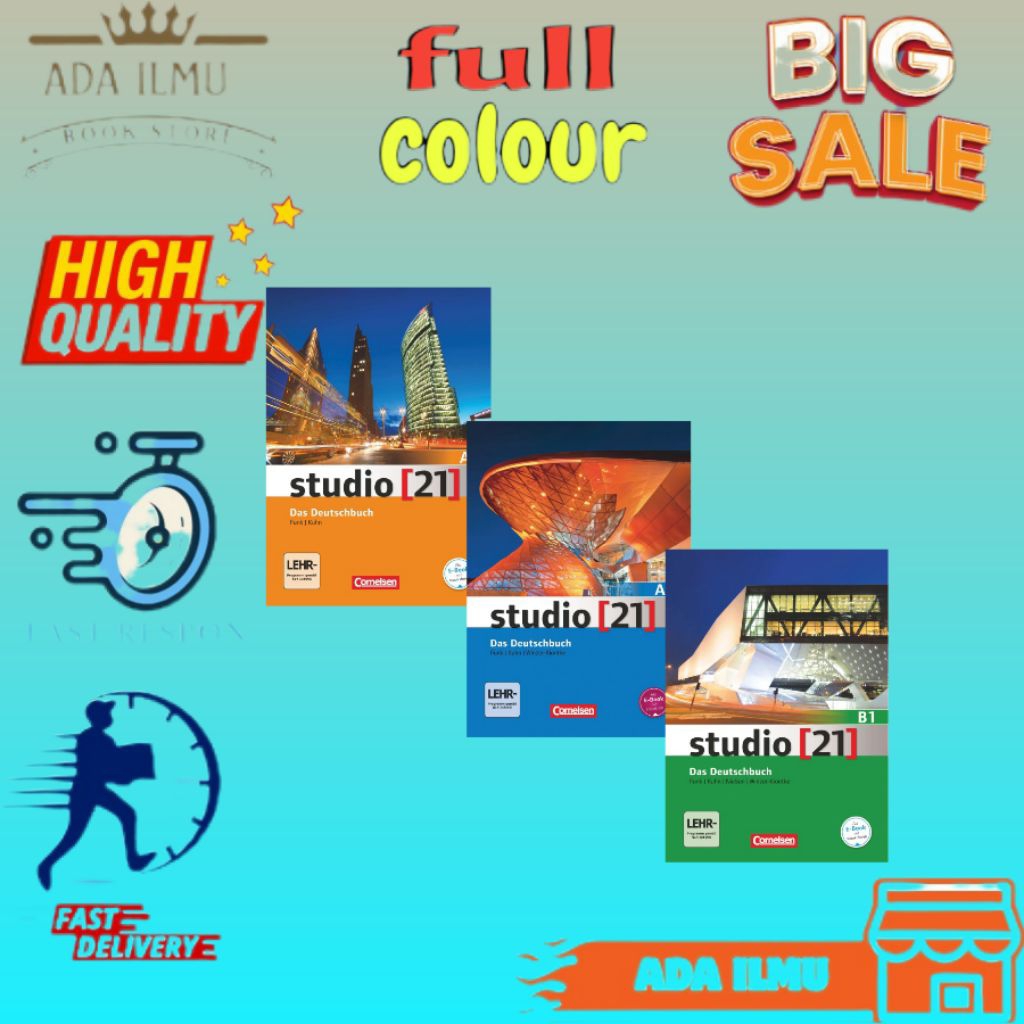 Buku Belajar Bahasa Jerman, Studio 21 A1, Studio 21 A2 , Studio 21 B1