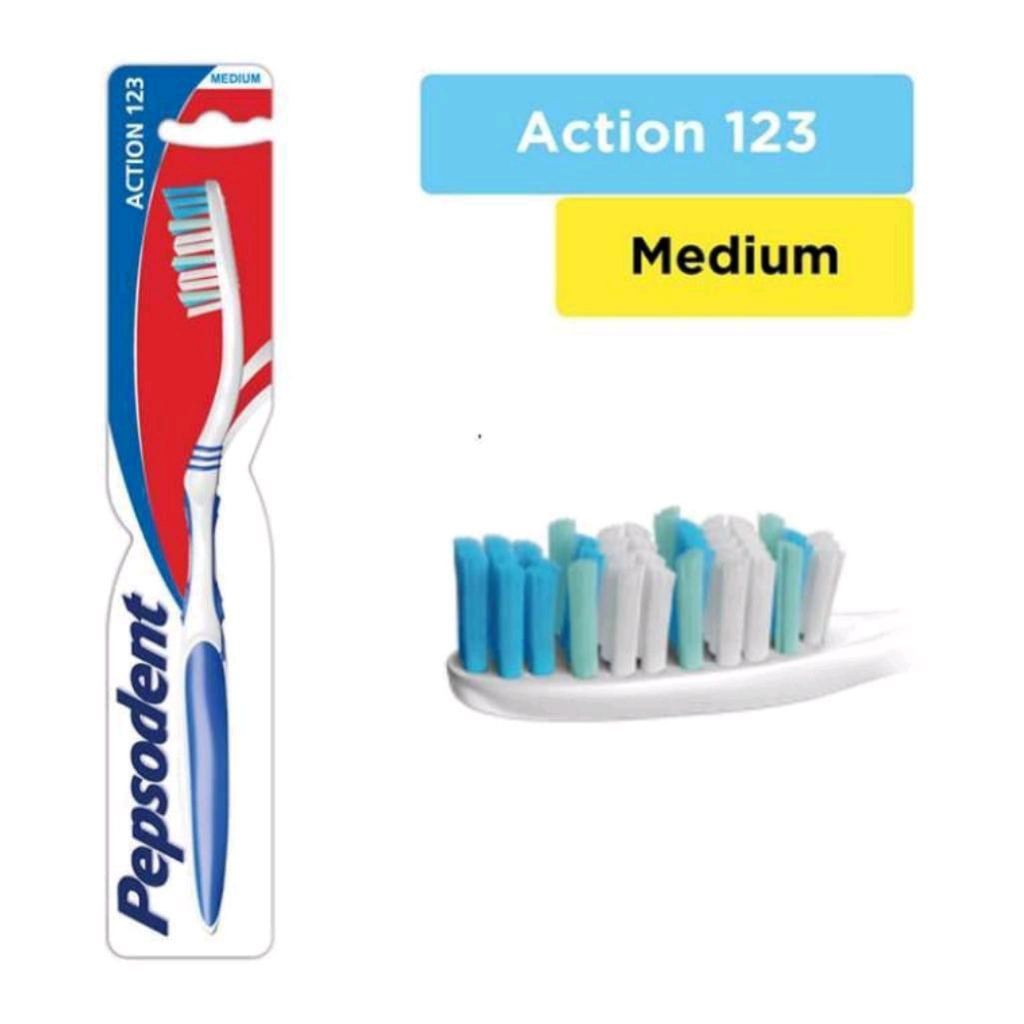 Pepsodent Action 123 Medium Sikat Gigi