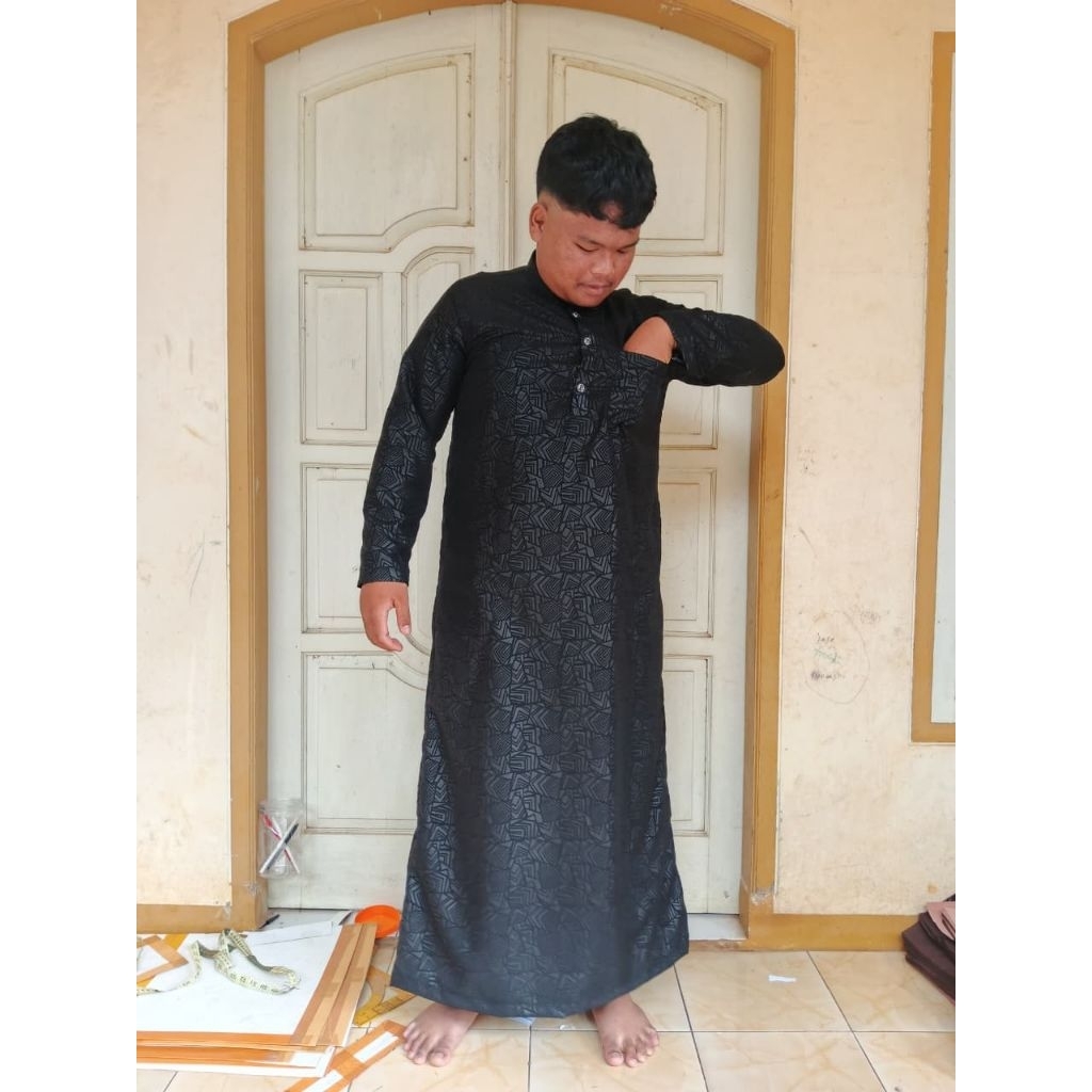 Jubah Sultan Gamis Sultan Gamis Pria Jumbo Bahan Katun Embos Premium Original S,M,L,XL,
