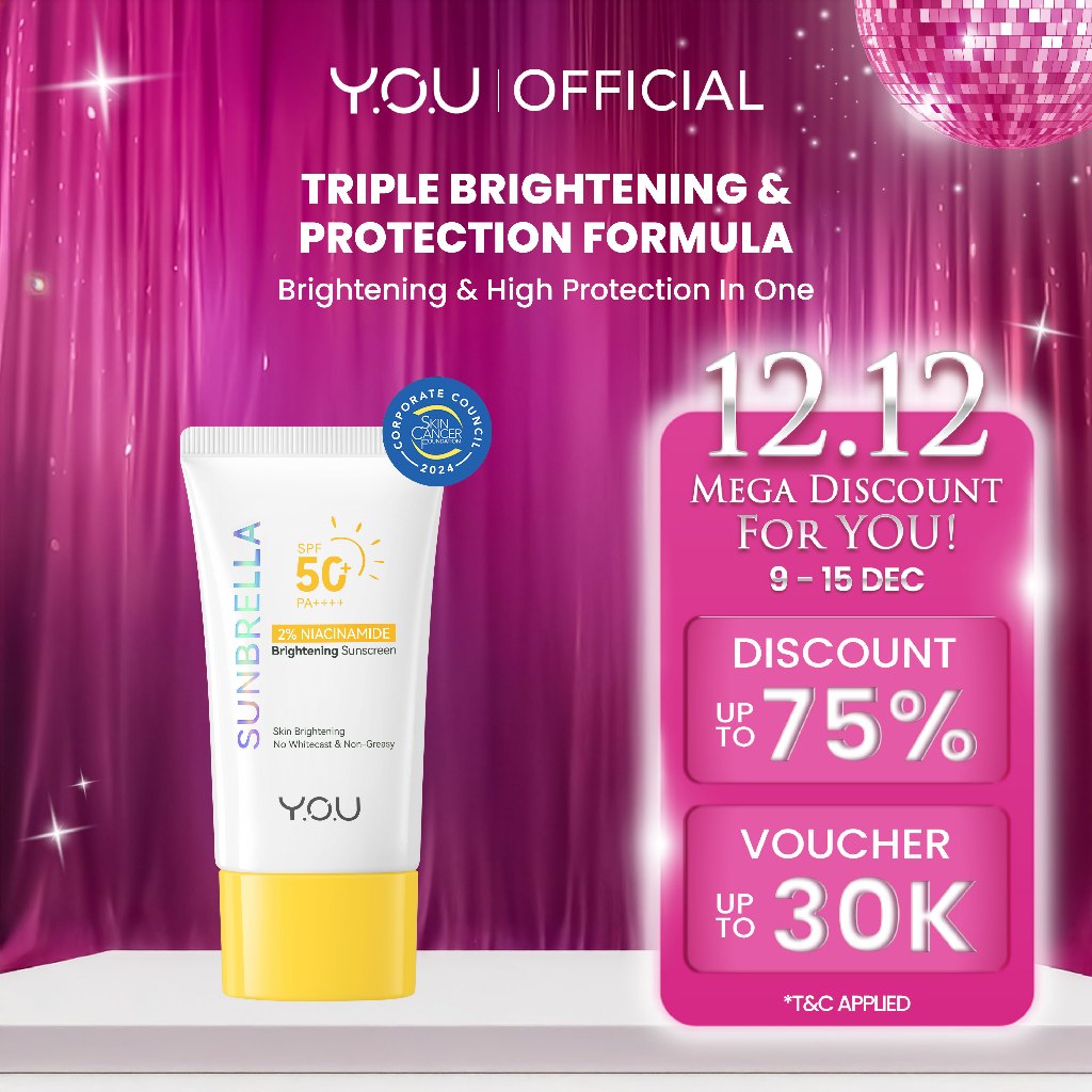 YOU Sunbrella 2% Niacinamide Brightening Sunscreen Cooling Sunscreen Sunscreen Sensasi Dingin Sunscr