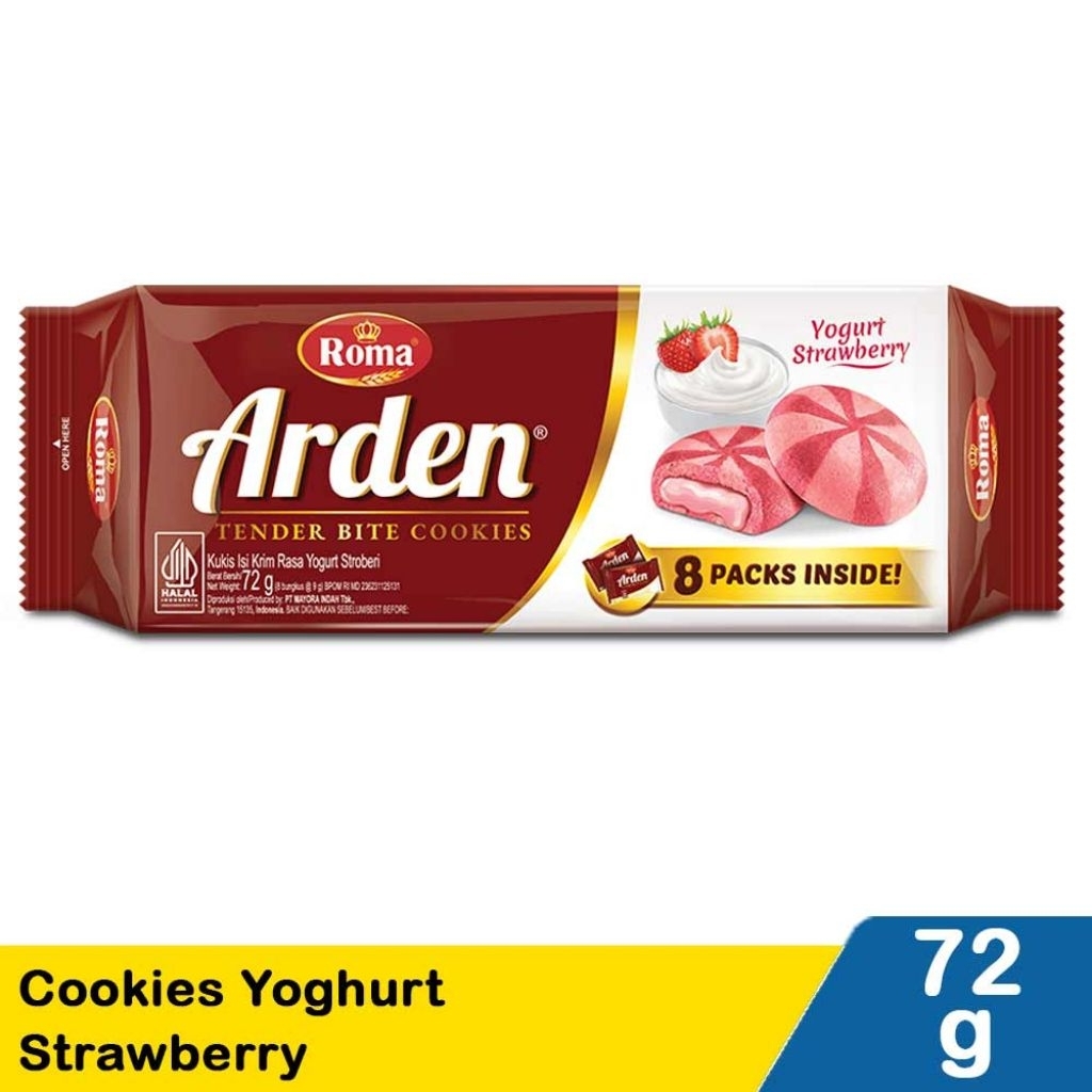 Roma Arden Cookies Yoghurt Strawberry 72g