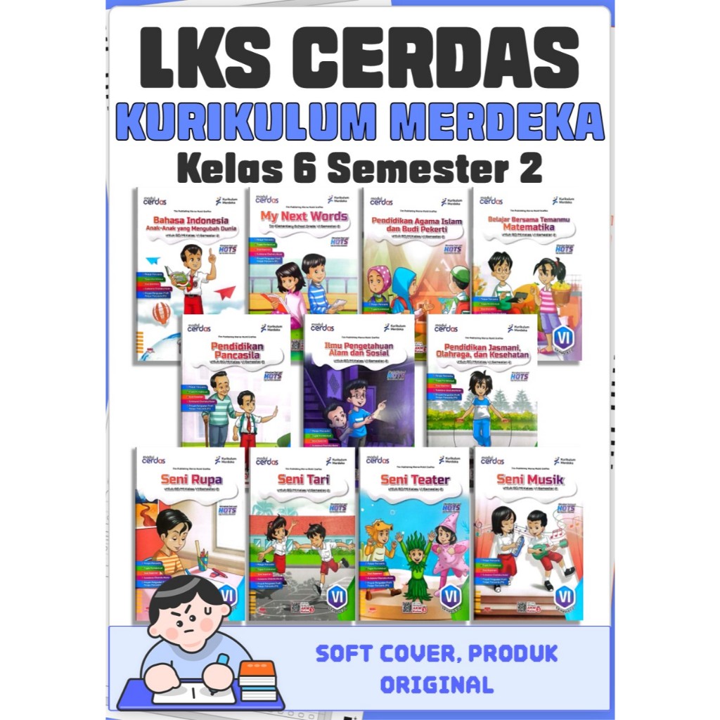 LKS Cerdas untuk Kelas 6 Semester 2 Kurikulum Merdeka (PT Warna Mukti Grafika)