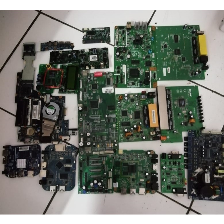 PCB bekas printer dan HP rusak
