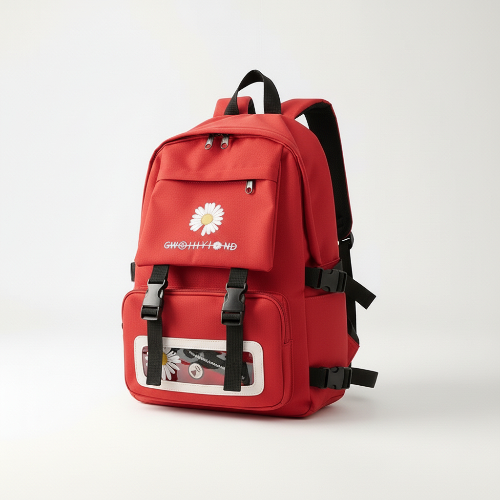 POLO FELIX- Ransel Pria Wanita Motif Bunga Cute