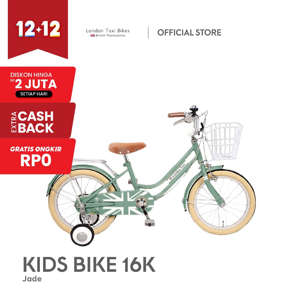 Jefferys - Sepeda Anak London Taxi Kids 16K Inch - Jade