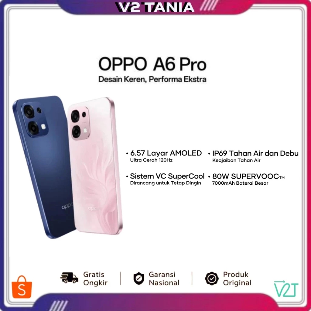 OPPO A6 PRO 4G RAM (8/128GB) (8/256) OPPO 5G RAM (8/256GB) ORIGINAL GARANSI 1 TAHUN
