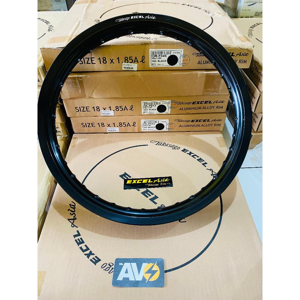 VELG TAKASAGO EXCEL ASIA RING 18 RX KING HITAM 18-185 / 18-160