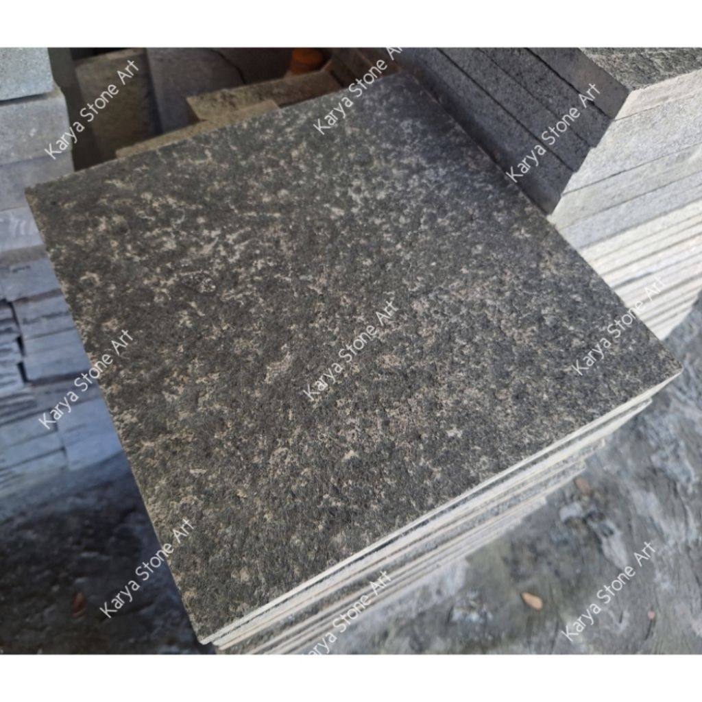 Batu Alam Andesit Bakar 30x30 | Andesit Hitam Bakqr | Batu Andesit Bakar