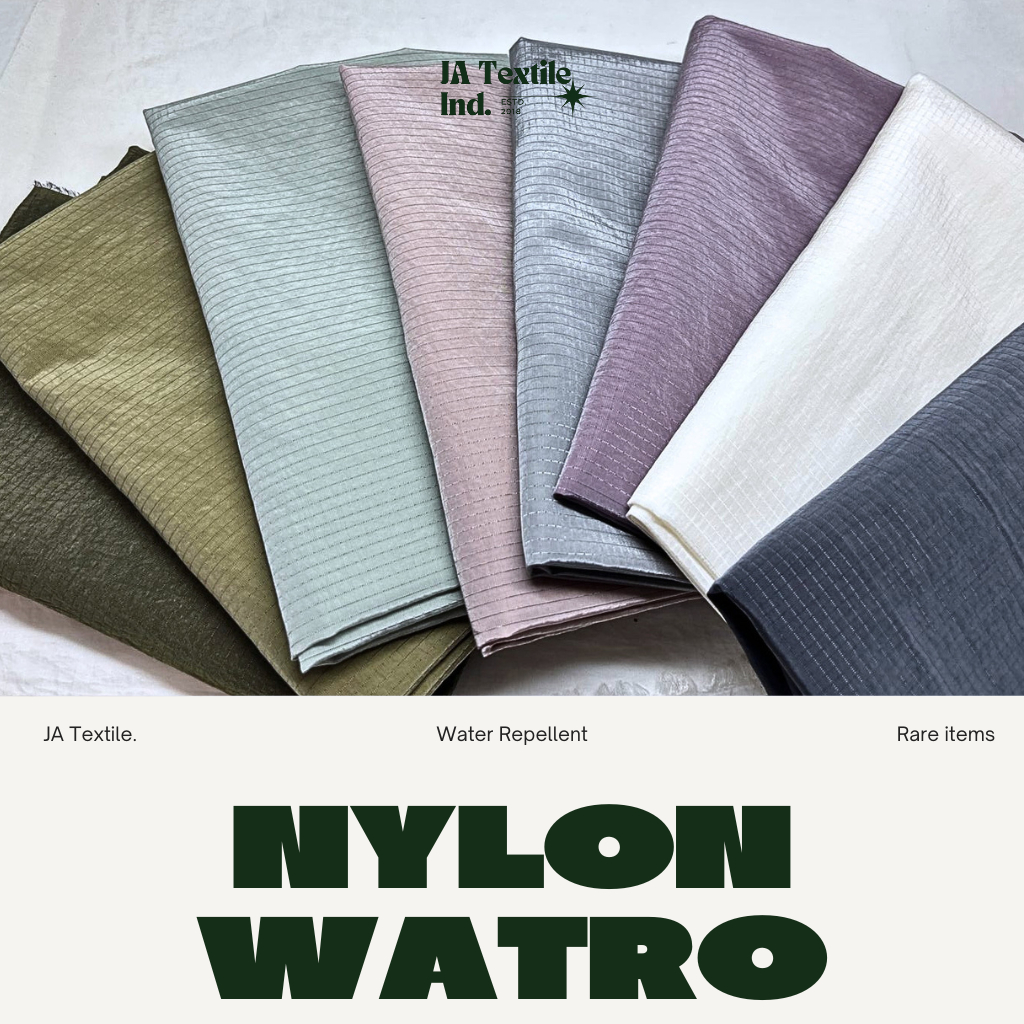 KAIN NYLON WATRO RIPSTOP X GARMENT ST0NE ISL4ND N1KE AD1D4S - BAHAN JACKET BOARDSHORT