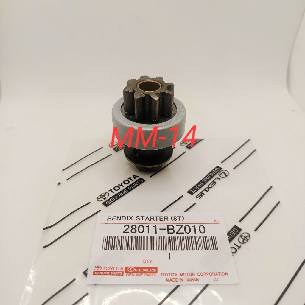 BENDIX STARTER GIGI BENDIK STATER TOYOTA AVANZA XENIA KIJANG 5K GIGI 8 8T ORIGINAL
