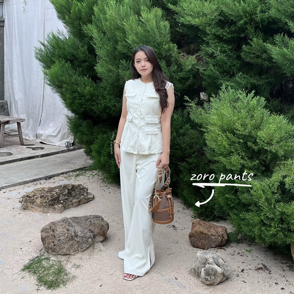 Celana Wanita Corduroy Kulot Zoro