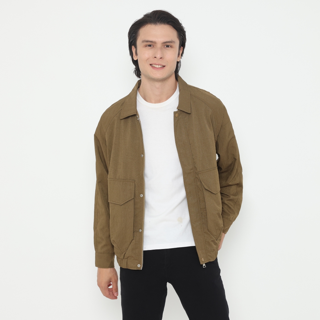 izzue jaket parasute levi - brown