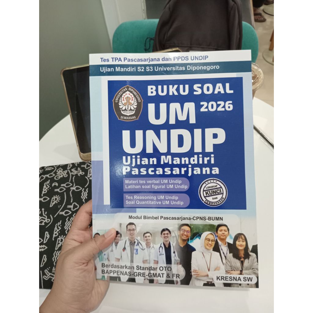 Buku Soal UM Ujian Mandiri Undip TPA Pascasarjana Pasca sarjana Paskasarjana Paska S2 S3 PPDS Spesia