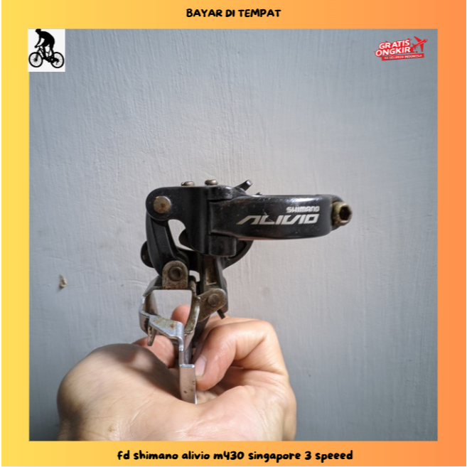 fd shimano alivio m430 singapore 3 speed